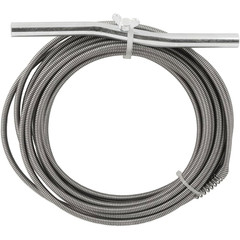 .25-In. Diameter Steel 25-Foot Light Auger for Small to Medium Drains 7710025, H