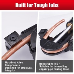 ROGVOC Hydraulic Tubing Bender Kit 1/4&Prime;&ndash;7/8&Prime;, 180 Degree Pipe Bender Tool wit&hellip;