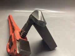 Ridgid Tools 18&rdquo; Heavy Duty 90&deg; Offset Pipe Wrench NOTE Hook Jaw Has Chipped End