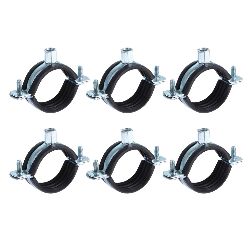 6 Pcs Split Ring Pipe Hanger, 50mm/2inch Adjustable Pipe Bracket Clamp