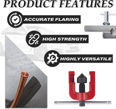 45&deg; Single HVAC,Non-Slip Copper with 6 Dies 3/16&Prime; to 5/8&Prime;,Practical Flarings &hellip;
