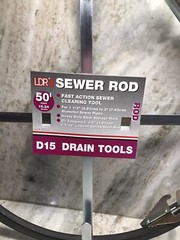 LDR Sewer Rod-Fast Action Sewer Clearing Tools 50 Foot/15.24meters