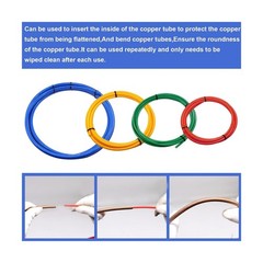 Copper Tube Bender Kit 4Pcs 1/4-5/8 w/ Strip 4M For AC