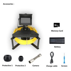 98ft Pipe Inspection Camera HD 1200TVL DVR Drain Sewer Camera 4.3&Prime; LCD Monitor