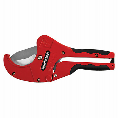 Superior Tool 37116 Ratcheting PVC Cutter, 2 In. &ndash; Quantity 1