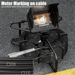 100Ft Sewer Camera with 8500mAh Battery, HD, DVR & 32GB Card Included