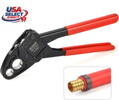 Combo Angle Head PEX Crimping Tool 1/2&Prime; & 3/4&Prime; with Go/No-Go Gauge