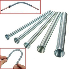 5pcs 21cm Spring Bending Tube Pipe Bender 1/4&Prime; 5/16&Prime; 3/8&Prime; 1/2&Prime; 5/8&Prime; Silver Set