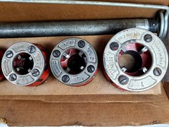 RIDGID 00-R 1/4&rdquo; to 1&rdquo; Drop Head pipe THREADERS w/Head, Handle, Hanger & Box