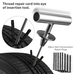 Flat Tire Repair Kit With Plugs 31 Pcs For Car Motorcycle Atv Jeep Truck Tractor