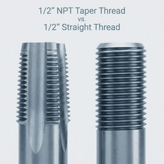 1/2&Prime;-14 NPT Pipe Tap &ndash; Metal Thread Repair Tool for Steel, Iron & Copper Fitting