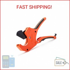 Bates- PVC Pipe Cutter, Cuts up to 2-1/2&Prime;, Orange Ratcheting PVC Pipe Cutter Too