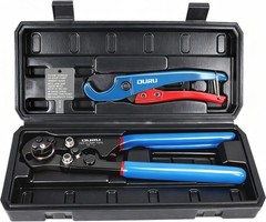Long Handle PEX Crimp & Removal Tool with Cutter in Portable Box &ndash; 3/8&Prime; to 1&Prime;