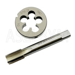 9/1624 Inch Tap And Die Set UNEF HSS Right Hand Machine Tool Hardware Kit