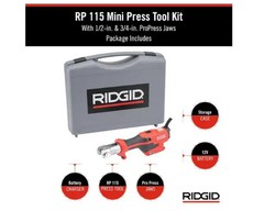 Ridgid RP 115 Mini Press Tool Kit for 1/2 in. -3/4 in. Copper/Stainless Fittings