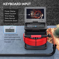 50m Sewer Camera Self Leveling Pipe Inspection Camera 512hz Signal 10&Prime; Monitor