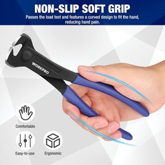 8 Inch Nail Puller, End Cutting Pliers &ndash; Black Finish Chrome Vanadium Steel, Hig