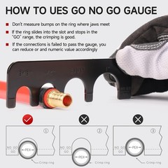 Icrimp Angle Head PEX Crimping Tool Kit for 3/8,1/2,3/4,1-Inch with Copper Ring
