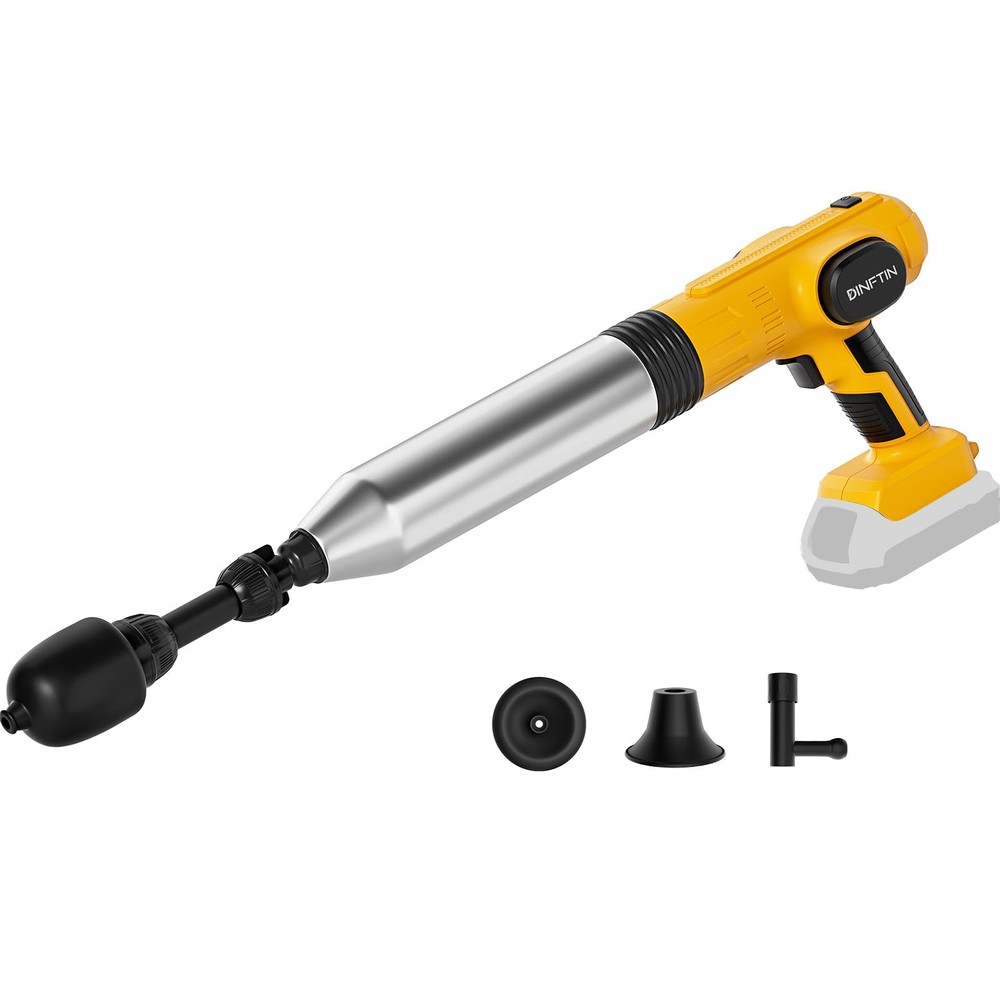 Electric Toilet Plunger Pro Compatible for Dewalt 20V Battery (Not Yellow