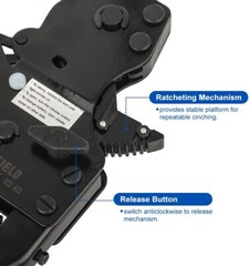 EFIELD Pex Ratchet Cinch Clamp Crimp Tool 3/8&Prime;-1&Prime;for Stainless Steel Rings+Pouch