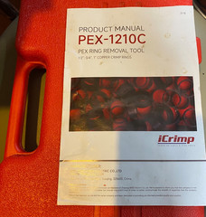 iCrimp IWS-1807CN PEX Crimping Tool Kit with PEX Crimpers PEX Tubing Cutter