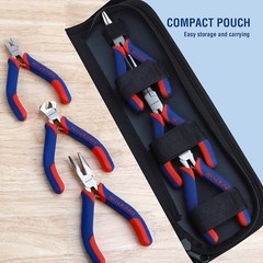 6-piece Mini Pliers Set &ndash; Needle Nose, Diagonal, Long Nose, Bent Nose, End Cutti