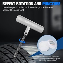 35~Piece Universal Tire Repair Kit for Car, Truck, Motorcycle, ATV