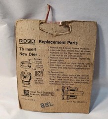 Ridgid Pipe Dies 1-1/4&Prime; NPT Pipe Thread 12-R Replacement Teeth Plumbing Tool USA