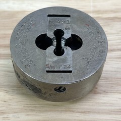 GTD Greenfield Die Little Giant 5/16&Prime; NF 24 Insert Die Collet OD 2&rdquo; USA Made