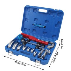 Tube Bender Kit Compact Tubing Bender Multiple Sizes Bending Heads 3/16