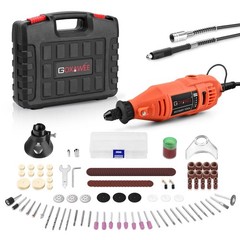 GOXAWEE Rotary Tool Kit with Keyless Drill Chuck and Flex Shaft, Variable Spe&hellip;
