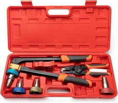 PEX Expansion Tool Kit with Expander Heads Pipe Cutter Ring Removal PEX Tool
