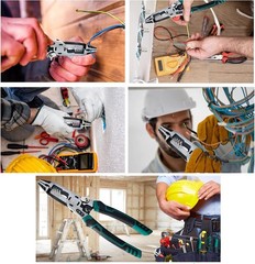 10-in-1 Wire Stripper Tool,Wire Strippers,Cable Cutters,CR-V Multifunctional Pli