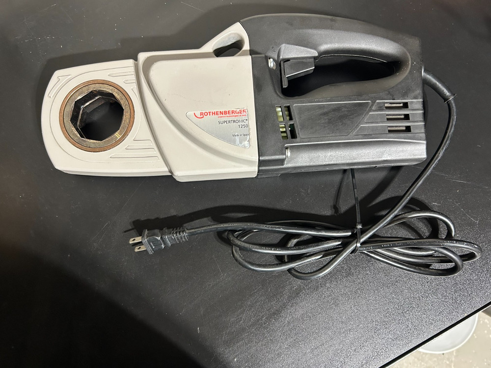 Rothenberger Supertronic 1250 Pipe Threader 1/2 in &ndash; 1 1/4*Excellent* RIDGID 600