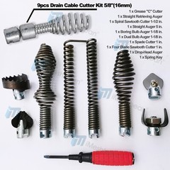 Auger Bits-10pc Fits Ridgid K-375 K-380 K-400 K-50 Drain Cleaning Machine