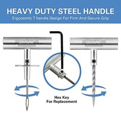 Universal Tire Repair Kit, Heavy Duty Car Emergency Tool Kit for Flat Tire Pu&hellip;