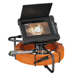 7inch Sewer Pipe Inspection Camera Drain Sewer Pipeline Industrial Endoscope 30m