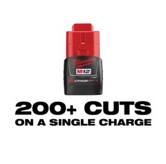 ✅ Milwaukee M12 Cordless Copper Pipe Cutter Kit + (1) Battery, +Charger + Case
