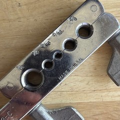 Blue Point SAE Tools Tube Flaring Bar Clamp 3/16&Prime; to 1/2&Prime; TF-528-C Made in USA