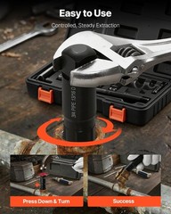 VEVOR Pipe Extractor Set 9 Pieces Heavy Duty Steel Broken Pipe Extractors Cr-Mo