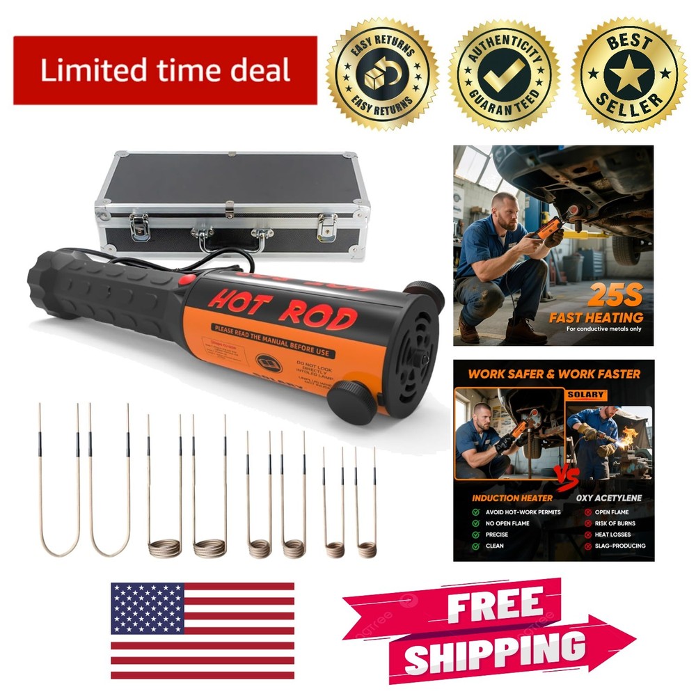 Efficient 110V Induction Heater Tool with 30S Heating & Ergonomic Comfort