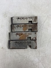 2 FULL SETS RIDGID 1/4&rdquo; Pipe Dies For 500 MONO HEADS Right Hands