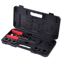 Yescom 3/8&Prime; 1/2&Prime; 5/8&Prime; 3/4&Prime; 1&Prime; Pex Crimper Kit Crimping Plumbing Copper Ring Tool