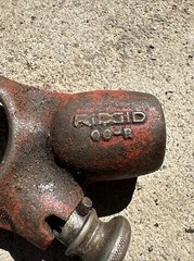 RIDGID NPT 00-R Ratcheting Head Manual Pipe Threader Ratchet Drop Die OO-R