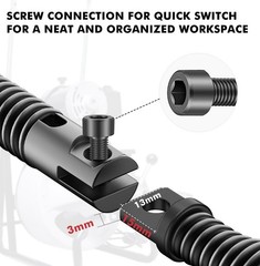 8-Piece Drain Snake Drill Attachments, Cutter and Auger Set, Used in 50-100FT AC