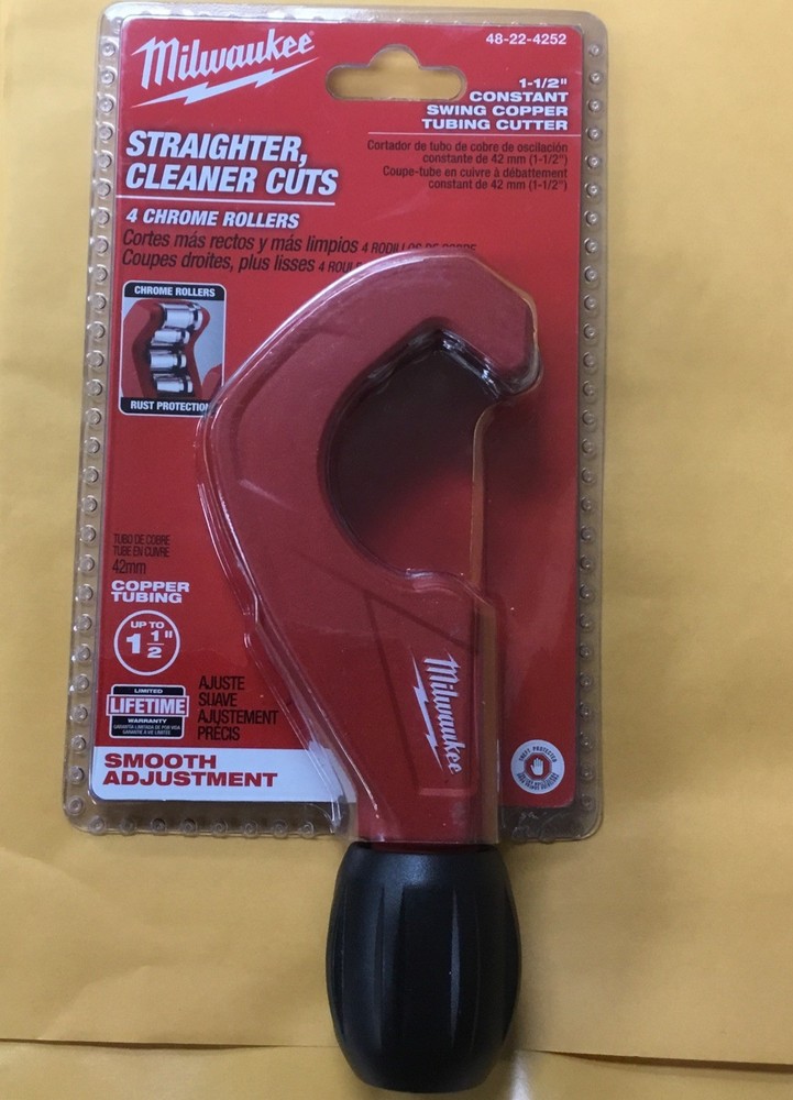 Milwaukee 1-1/2&rdquo; Constant Swing Copper Tubing Cutter 48-22-4252