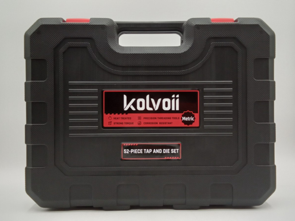 Kolvoii 52-Piece Large Metric M6 to M24 Tap and Die Set &ndash; NIB