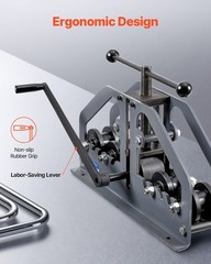 Manual Tube Roller Bender 1-1/2in 6 Dies Carbon Steel Square Round Pipe