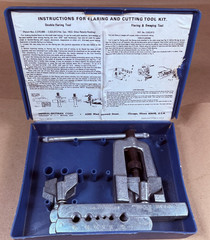 Partial Vintage Imperial Eastman Tubing Flaring & Swagging Tool Kit Case USA 45&deg;