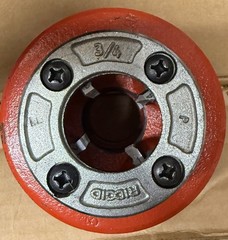 RIDGID 37395 12R 3/4&Prime; Hand Threader NPT Die Head Complete Used Once Clean W/ Die